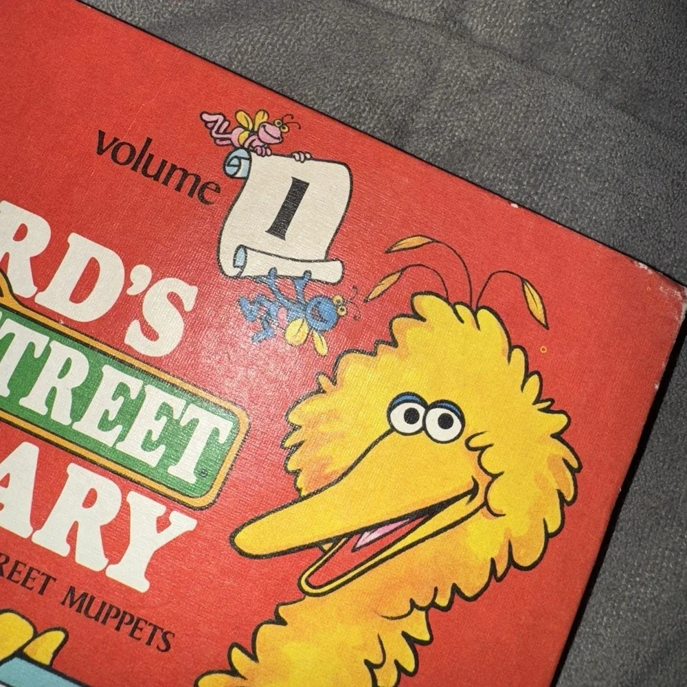 Big Bird's Sesame Street Dictionary Books‎ 1, 3, 4, 5, 7 1981 Hardcover